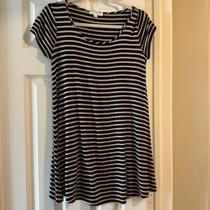 Striped T shirt Dress